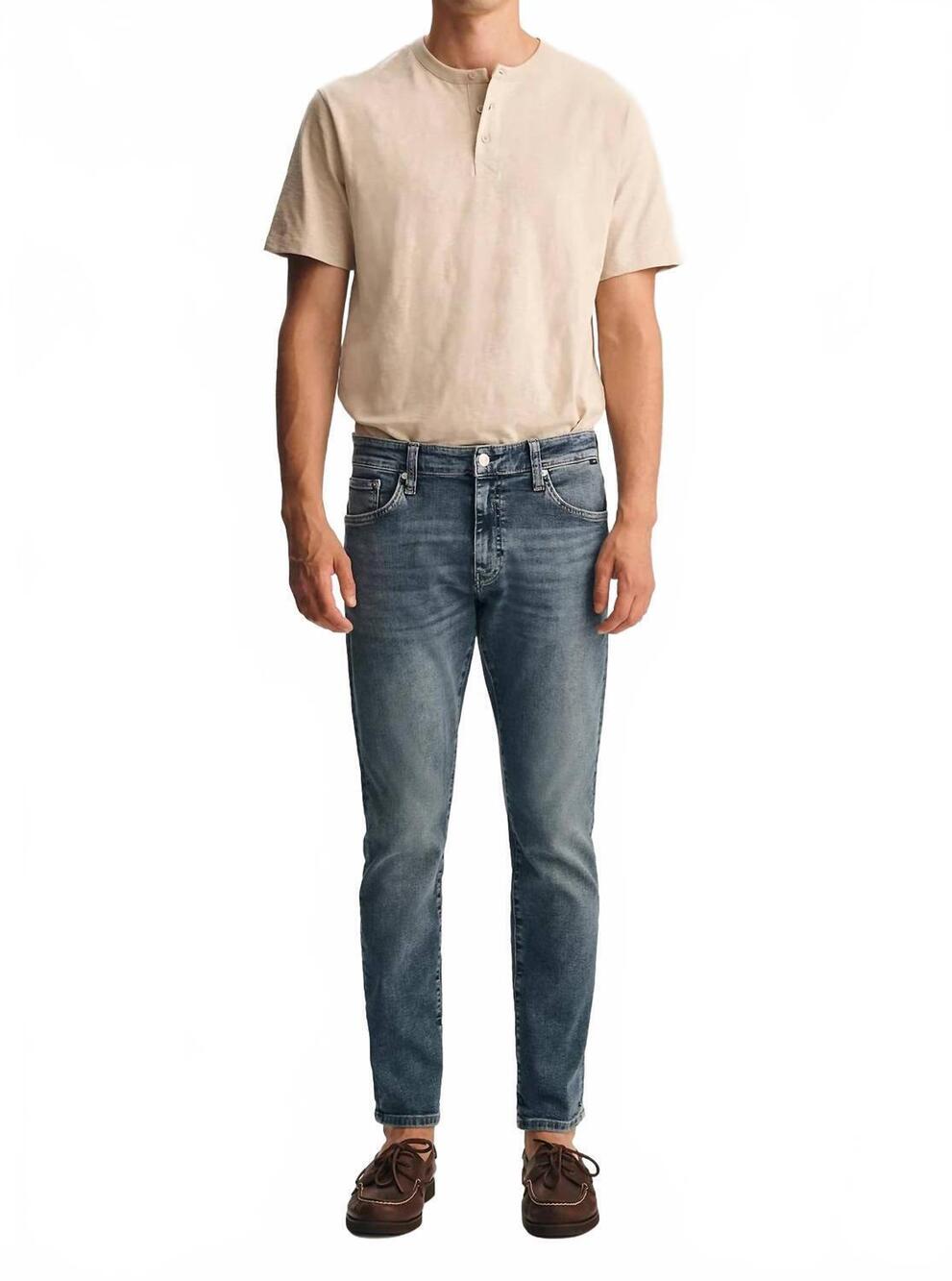 NEW MAVI jake brushed classic vintage jeans in dark blue